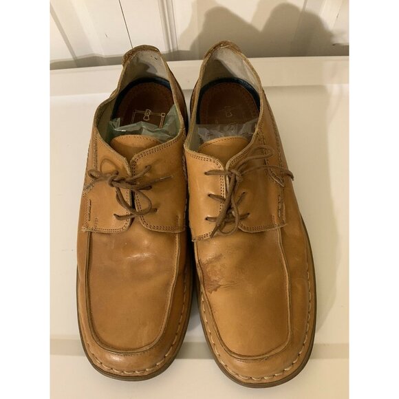 ANTICA CUOIERIA SHOEMAKER'S Men’s Sz 11D Leather Shoes Tan Made Italy - Picture 3 of 11